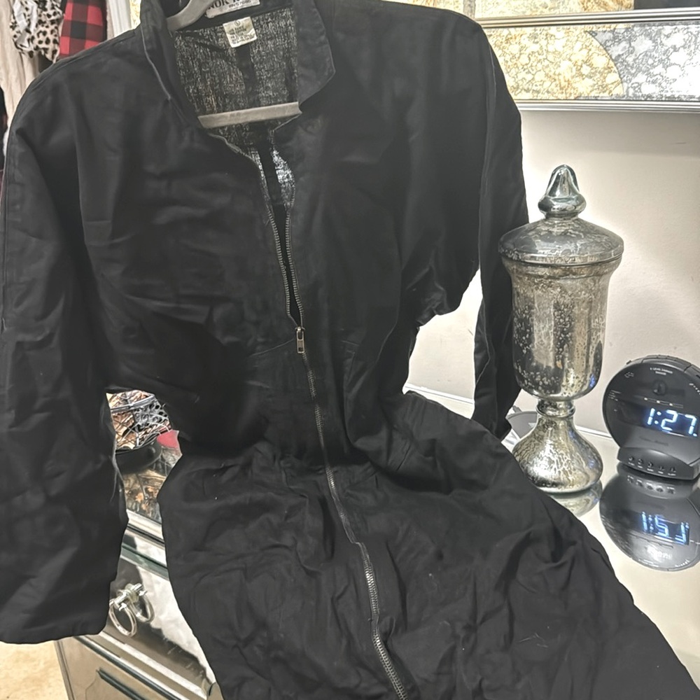 Brand new all black dress onesie